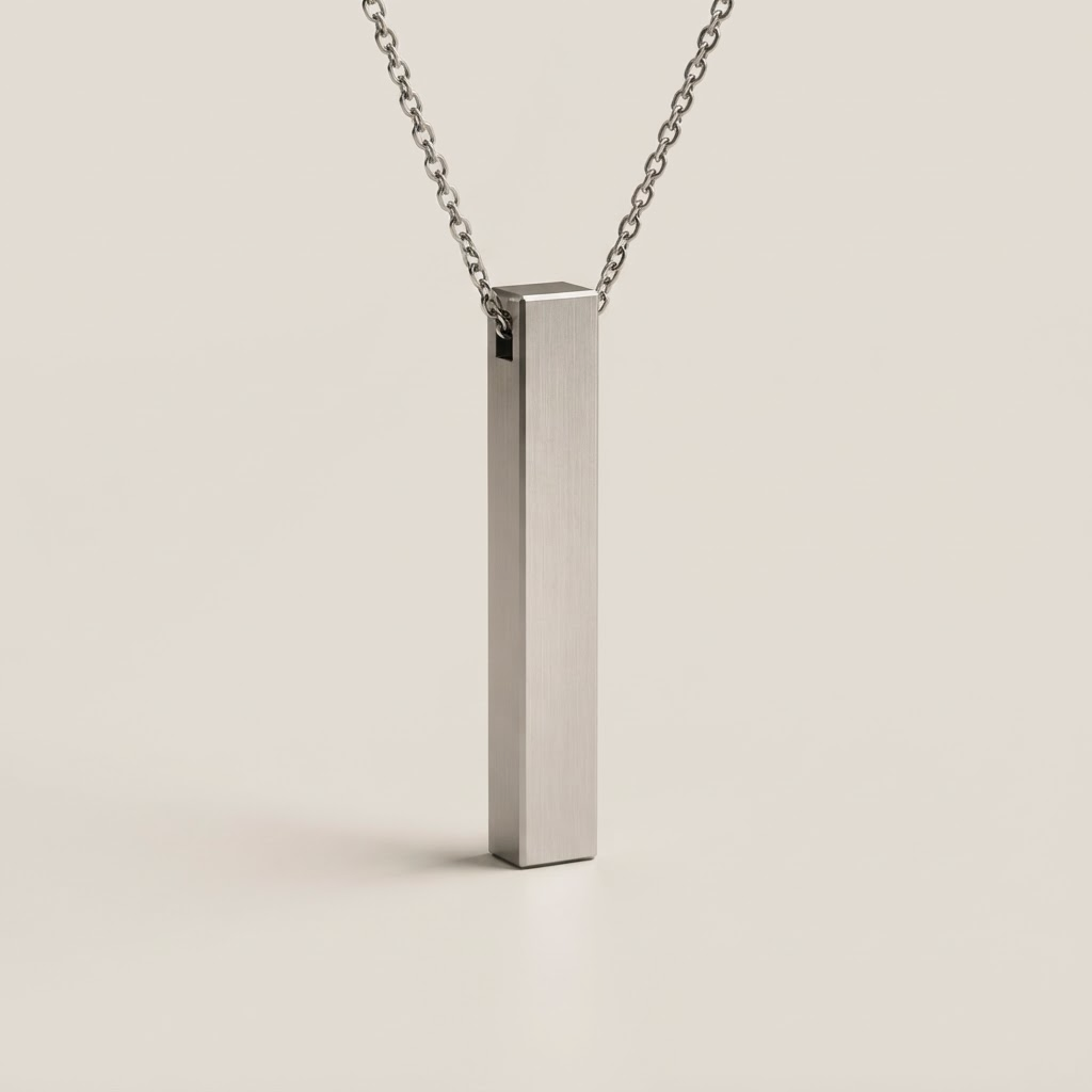 Collier Cube 01 en argent 925